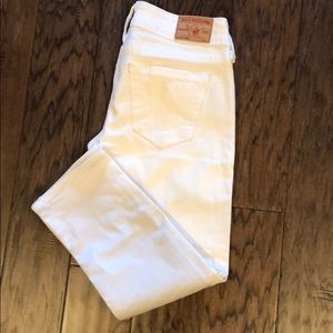 True Religion Lizzy Capri sz 29 White